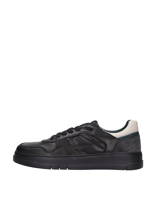 Sneakers in pelle NERO GIARDINI | I202591U/100 SAUVAGE-COLORADONERO-VERDE